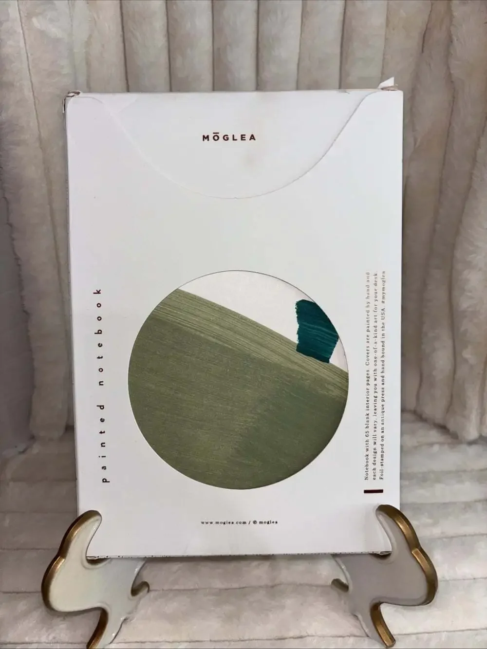 Moglea Hand Painted Notebook Artisan Stationery Boxed New One of a Kind - Picture 2 of 6